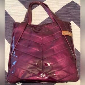 NWT Charles David Maura Tote in Grape